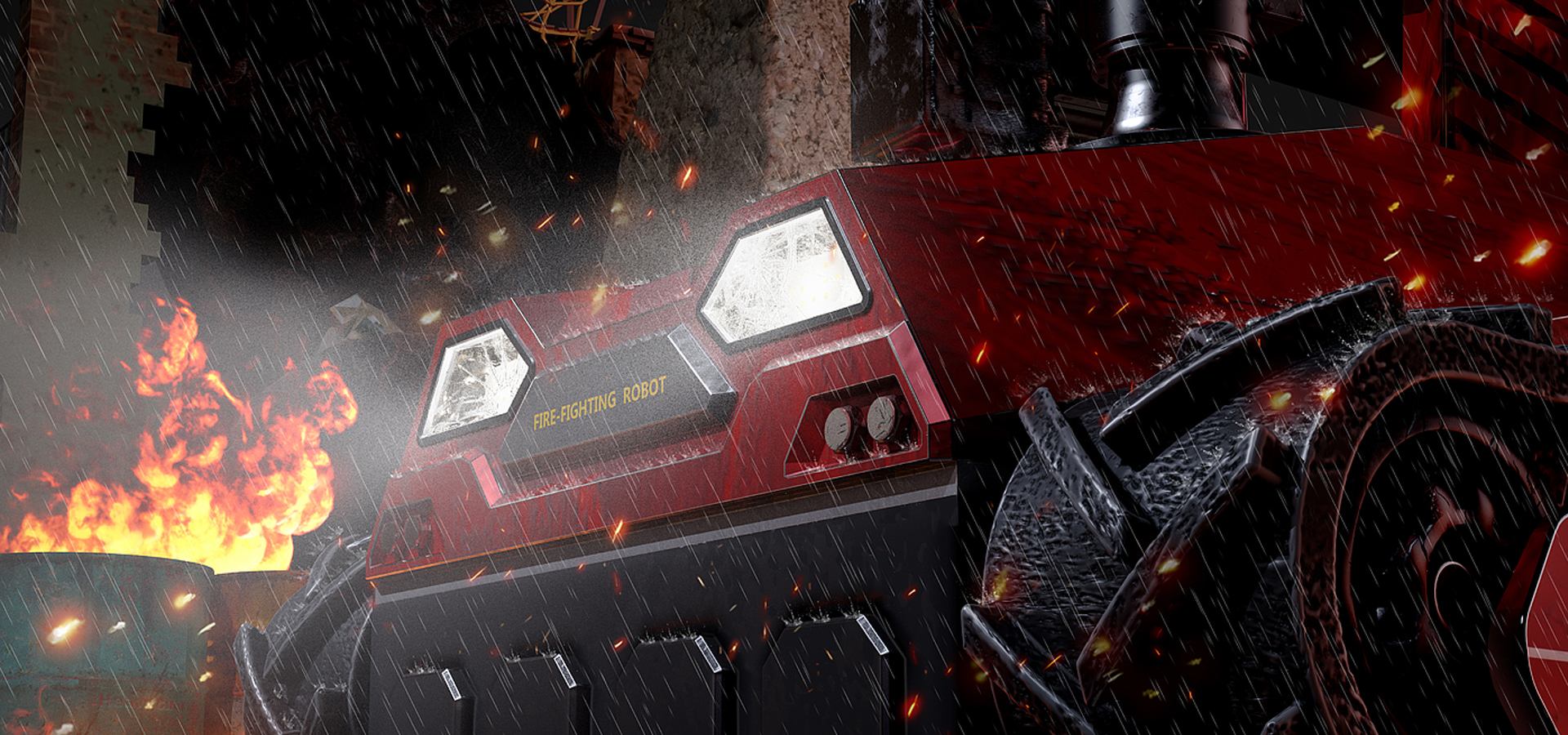 消防滅火偵察機器人設計 消防滅火偵察機器人設計