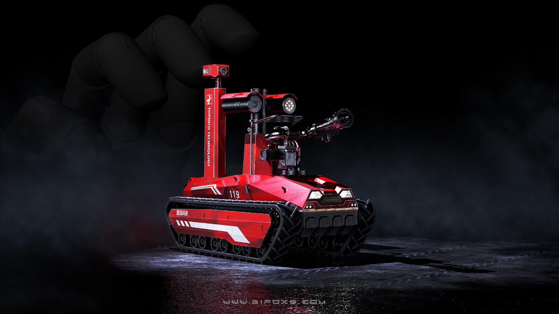 力量與信任的化身：智能消防機(jī)器人以硬核設(shè)計(jì)守護(hù)生命防線